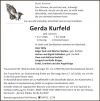 Todesanzeige Nordsee-Zeitung am 11. Juli 2018
